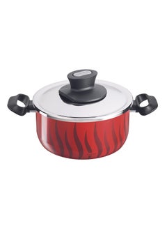 Buy Casserole Aluminium 100% Made in France  NonStick  Tempo Flame C3045283 Red 26cm in Saudi Arabia