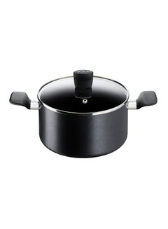 Buy Tefal Super Cook Stewpot With Lid Nonstick Black 22 cm Black in UAE