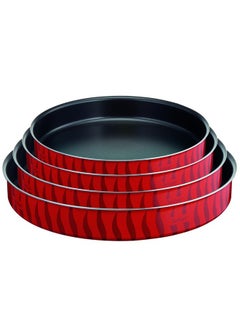 Buy Les Specialistes Round Oven Dish Set Kebbe 28/30/34/38  J1326982 Red in Saudi Arabia