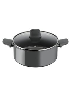 Buy Tefal Renewal Cooking Pot 24 Cm Non-Stick Ceramic Coating Eco-Designed Recycled Healthy Cooking Stewpot Thermo-Signal™ Safe Cookware Made In France All Stovetops Including Induction Grey in UAE