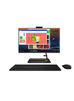 Buy IdeaCentre 3 24-Inch FHD Touch Screen All in One Desktop Core i5 - 1135G7 8GB Ram 128GB SSD + 1TB HDD Nvidia Geforce MX 450 2GB Graphics Wireless Mouse and Keyboard Window 11 Pro English/Arabic Black in UAE