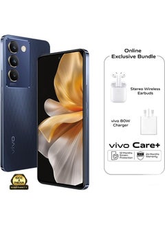 اشتري هاتف V30 Lite 5G ثنائي الشريحة باللون الأسود الكريستالي 12 جيجابايت + 12 جيجابايت رام 256 جيجابايت - مع هدايا حصرية سماعات أذن وشاحن 80 وات وضمان لمدة 24 شهرًا + استبدال الشاشة لمدة عام - إصدار الشرق الأوسط في السعودية