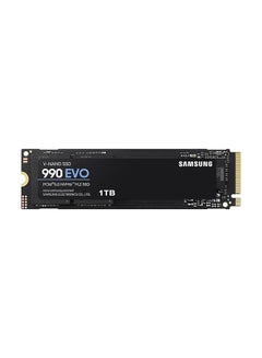 اشتري 990 EVO NVMe M.2 SSD 1 تيرابايت، PCIe 4.0 x4 / PCIe 5.0 x2، NVMe 2.0 (2280)، قراءة 5000 ميجابايت/ثانية، كتابة 3200 ميجابايت/ثانية، SSD داخلي للألعاب وتحرير الرسومات، MZ-V9E1T0BW في الامارات