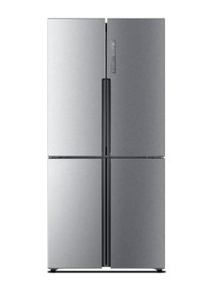 اشتري Haier 4 Doors Refrigerator (Bottom freezer) -Humidity & Dry zone - TWIN-Inverter - ABT Filter - Super Cool & Super Frez - 502 L- Silver Metal Door, HRF-530TDPD 502 L HRF-530TDPD SILVER في مصر