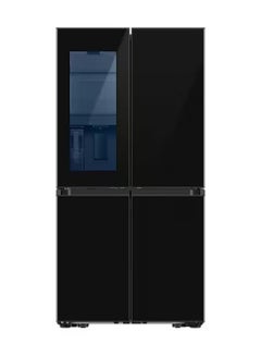 اشتري Bespoke T Style French Door Refrigerator With Customizable Design And AI Energy Mode 548L RF65DB975E22AE Black في الامارات