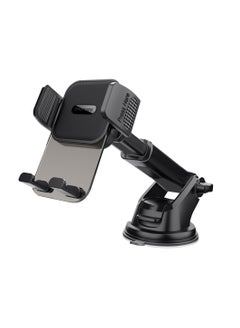 Buy Transparent Car Phone Mount With Intelligent Auto-Clamping Cradle Design, Quick Install And Windshield Holder, Multi-Angle Support, Fits 4.7-7.2" Devices, And One Touch Release, TransHold Black in UAE