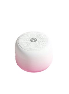 Buy Wireless Bluetooth Desktop Mini Audio Subwoofer Outdoor Portable Mobile Phone Computer Universal BTS07 Pink/White in UAE