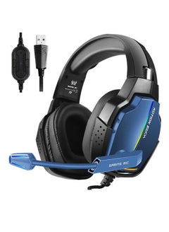 اشتري G1 PRO USB RGB Gaming Headset - 7.1 Virtual Surrounded Sound – Dual 50mm Drivers  – Deep Bass – Noise Reduction Mic – 90° Rotatable Earpads - In Line Control  For PC | Blue في مصر