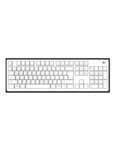 اشتري Ergonomic Multimedia Wired Keyboard White في السعودية