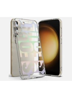 اشتري Fusion Design Compatible With Samsung Galaxy S24 Case Clear Hard Back Shockproof Tpu Bumper Phone Cover For Women And Men - (SEOUL) white في مصر