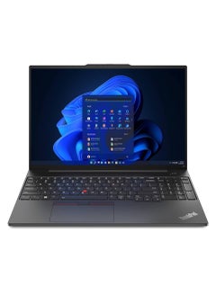 Buy ThinkPad E16, i7-1355U,8GB Base DDR4,512GB SSDM.2 2242NVMe,Integrated,No OS,16.0" WUXGA AG 300nits,FHD RGB Cam,Generic 2x2AX+BT,Y-FPR,3Cell 47Whr,65W USB-C3PIN-UK, w/NumPad,Bag English/Arabic Black in Saudi Arabia