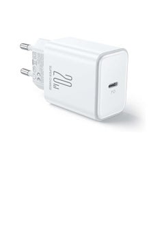 Buy Joyroom JR-TCF06 Flash Series EU 20W PD Single Port Charger - White White in Egypt