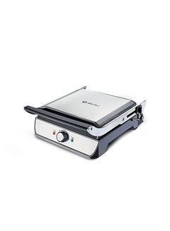 اشتري Majesty Grill Ultra 4-Slice Sandwich Maker, 180° Open Grill, Adjustable Temperature, Floating Hinge for Paninis & Toasts, Drip Oil Collector, Non-Stick Plates | Efficient Design 2000 W Majesty Black في الامارات