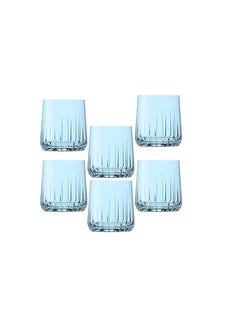 اشتري Pasabahce Nova Short Cup Set of 6 cups (315ml) For Cold Drinks and Water -Turquoise Turquoise في مصر