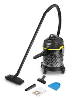 Buy Drum Vacuum Cleaner Dvac 1500W, Convienient, Dyanmic Design, 7 Accessories Included 18 L 1500 W DVAC AE Black in UAE