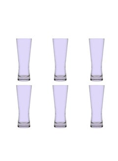 Buy Pasabahce Cerveza Juice Cup-(340ml) Set of 6 Cups -Purple Color Purple in Egypt