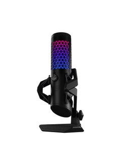 Buy ASUS ROG Carnyx USB Gaming Microphone (25mm condenser capsule, 192kHz/24-bit, cardioid, high-pass filter, built-in pop filter, metal shock mount, one-touch mute, USB, Aura Sync RGB)- Black in UAE