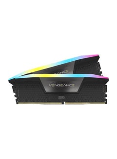 اشتري مجموعة ذاكرة سطح المكتب VENGEANCE RGB 64GB (2x32GB) DDR5، سرعة ذاكرة 6400 ميجاهرتز، زمن انتقال CAS 32-40-40-84، Intel XMP 3.0، جهد 1.40، 288 دبوس، RGB متعدد المناطق ديناميكيًا، أسود | CMH64GX5M2B6400C32 في الامارات