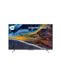 اشتري xiaomi TV Q2 55 inch Ultra-HD 4K QLED 60HZ smart TV black Xiaomi TV Q2 Black في السعودية