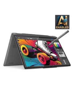 Buy Yoga 7 Laptop With 14-Inch Display, Ultra 7-155H Processor/16GB RAM/1TB SSD/Intel UHD Graphics/Windows 11 English/Arabic Storm Grey in UAE