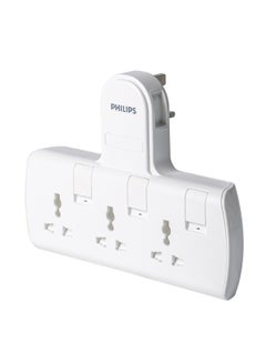 Buy Philips 13A Adapter with Individual Switch 3 sockets in UAE