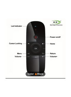 اشتري W1 Air Mouse 2.4G Wireless Remote Control Keyboard IR Remote Learning 6 Axis Motion Sensor For Android Set Top Box, Smart TV, Projector And Computer في مصر