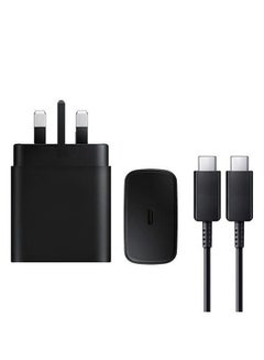 Buy 45W USB C Super Fast Charger USB C Plug 45W with Type C Charger Cable Compatible with Type C Devices Black in UAE