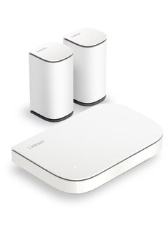 Buy Velop Micro Mesh WiFi 6 Router + Node Dual Band AX3000 Bundle| Cognitive Mesh System with 2.5 Gbps Speed, Simple Set-up, Coverage up to 5,000 sq. ft. & up to 150+ Devices, 3-Pack | 1x Router, 2x Node White in UAE