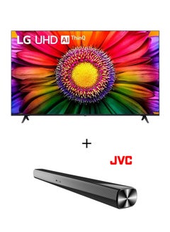 Buy 86 inch 4K UHD TV With AI ThinQ, Dolby Vision, HDR10 With 2.0 Channel 600 Watts Soundbar, Bluetooth, USB, FM Radio 86UR80006LA+SOUNDBAR Black in UAE