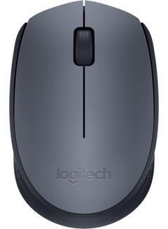 اشتري M170 Wireless Mouse, 2.4 GHz With USB Mini Receiver, Optical Tracking, 12-Months Battery Life, Ambidextrous PC/Mac/Laptop Grey/Black في الامارات