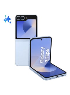 اشتري هاتف Galaxy Z Flip 6 ثنائي الشريحة باللون الأزرق وذاكرة الوصول العشوائي (RAM) سعة 12 جيجابايت وذاكرة تخزين داخلية 256 جيجابايت يدعم تقنية 5G - إصدار الشرق الأوسط في الامارات