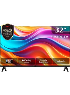 اشتري 32 Inch FHD Smart Android TV, HDR 10, Dolby Audio, Micro Dimming, Metallic Bezel-less Design (2024 Model) 32S5400AF Black في الامارات