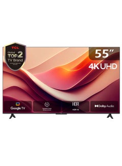 Buy 55 Inch 4K UHD Smart Google TV, HDR 10, Dolby Audio, Dynamic Color Enhancement, Metallic Bezel-less Design (2024 Model) 55P69B Black in Saudi Arabia