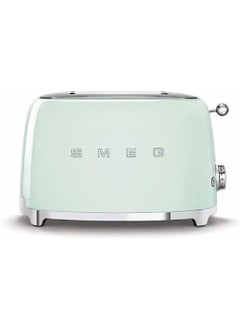 Buy Smeg Tsf01Pguk, 50's Retro Style 2 Slice Toaster,6 Browning Levels,2 Extra Wide Bread Slots, Defrost And Reheat Functions, Removable Crumb Tray, Pastel Green, 1 Year Warranty 100 W Tsf01Pguk Green in Egypt