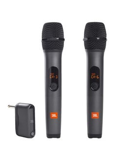 Buy Wireless Microphone Set International Version JBLWIRELESSMIC-D Black in Saudi Arabia