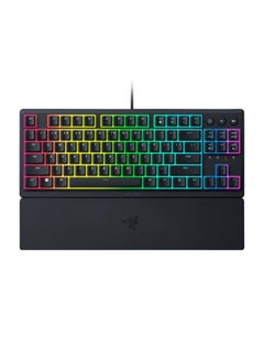 Buy Ornata V3 TKL Low Profile Gaming Keyboard, Mecha-Membrane Switches, 1000 Hz Ultrapolling, 8 Chroma RGB, UV-Coated ABS Keycaps, Braided Fiber Cable | RZ03-04880100-R3M1 Black in UAE