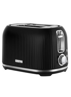 اشتري Geepas Fluted Bread Toaster- 2 Slice Slot| 6 Adjustable Browning Control and Removable Crumb Tray| Defrost and Reheat Button| 2 Years Warranty, GBT36558-BK, Black 850 W GBT36558-BK Black في الامارات