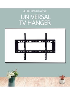 Buy TV Wall Mount For TVs Up to 85" - Holds Your TV Only 1.25" From The Wall - Big Hardware Assortment For Simple Install Black in UAE