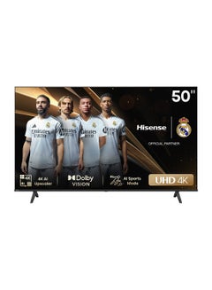 اشتري 50 inch Smart TV UHD 4K E6N-Dolby Vision,Game Mode Plus,Smooth Motion with MEMC,AI Sports Mode,Voice Control,Share to TV,Youtube,Netflix,Disney+,Shahid And Anghami (2024 New Model) 50E6N Black في الامارات