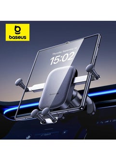 اشتري Car Phone Holder, Aluminum Z Fold 3/4/5 Car Mount Vent Holder, Universal Gravity Cell Phone Holder for Samsung Galaxy Z Fold 4 / Z Fold 5 / S24 / S23 / iPhone 15 Pro Max/Plus / iPad Mini Black في الامارات