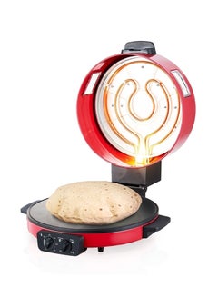 Buy 40cm Diameter Roti/Tortilla/Pizza Bread Maker 2200 W NL-RM-4980GT-RD Red/Black in UAE