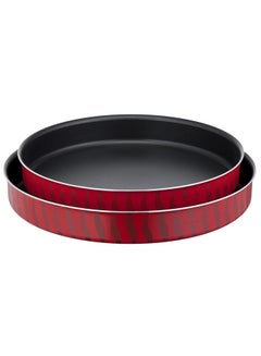 Buy Les Specialistes 2Piece Set Kebbe Dishes NonStick Coating Aluminum Heat Diffusion Easy Cleaning  Bugatti Made in France J5716883  34/38 cm Red in Saudi Arabia