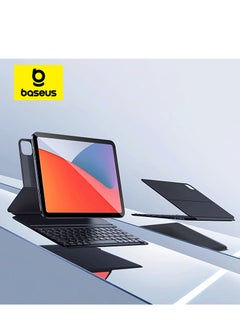 اشتري Bluetooth 5.3V Magnetic Keyboard Case for iPad Air4/Air5 10.9″ /Pad Pro (2018/2020/2021/2022) 11″ Detachable Keyboard Case for iPad 10th Gen, Ultra Thin and Long Lasting Battery Life 150H Black في الامارات