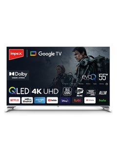 اشتري 55 Inch FHD Google Smart TV with Dolby Vision Atmos and Dolby Audio, DTS HD, Built-in Chromecast, 2GB RAM, 8GB ROM, HDMI ARC, Super Slim Design withVoiceRemote evoQ 55S4RLC2 Black في الامارات