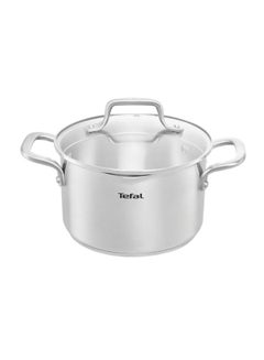 اشتري Stainless Steel Duetto - Stewpot- Glass Lid Silver 20cm في مصر