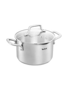 اشتري Stainless Steel Duetto - Stewpot- Glass Lid Silver 28cm في مصر