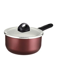 Buy Armatal Sauce Pan 18 cm Dark Red Red 18cm in Egypt