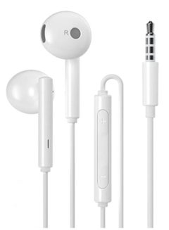 اشتري Wired Earphone With Microphone 3.5mm Built-In Earphone Microphone AM115R White في مصر