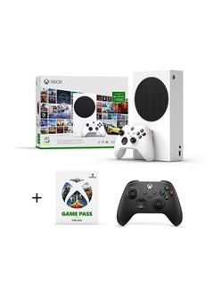 اشتري Xbox Series S Console 512GB + 3 Months Game Pass + Black Wireless Controller في الامارات