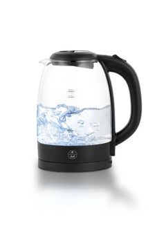 Buy Al Saif glass kettle 1.7 liters 1.7 L 2200 W E03227 BLACK in Saudi Arabia